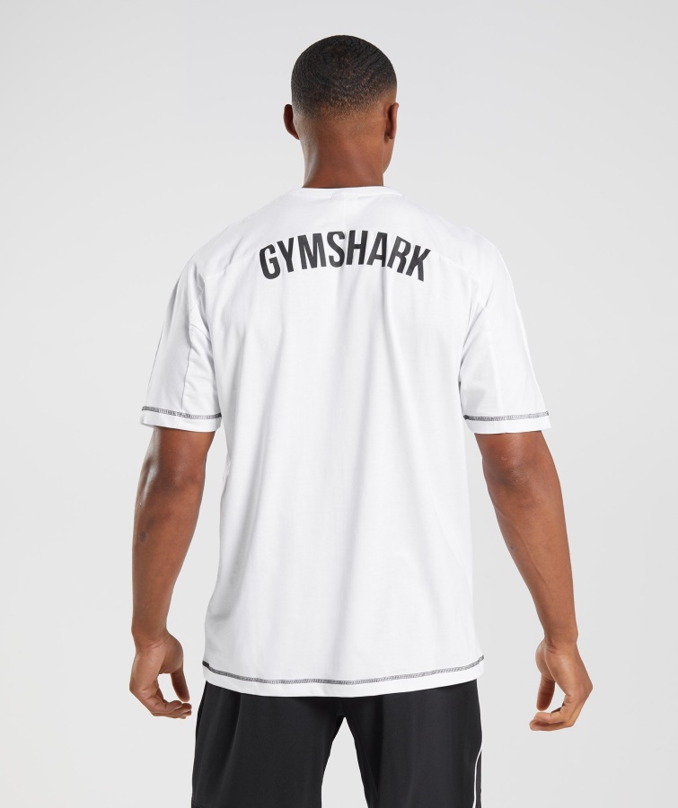 Gymshark Recess T-Shirt Weiß-schwarz [GSKCH1122] : Gymshark