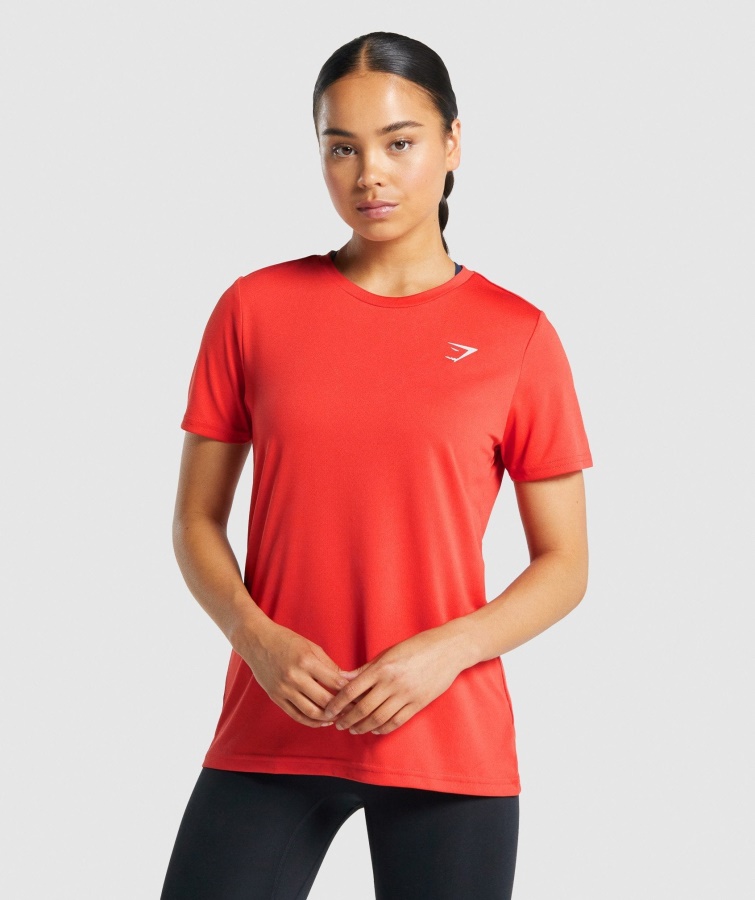 Gymshark Rotes Trainings-T-Shirt