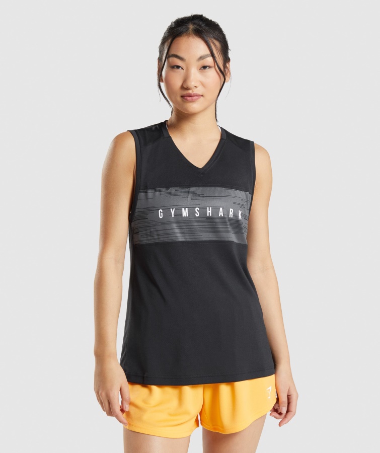 Gymshark Sport Loose Tank Mit Schwarzem Aufdruck