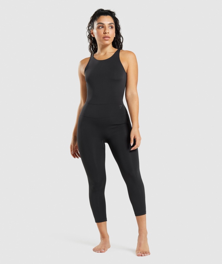 Gymshark Studio 7-8 All In One Schwarz