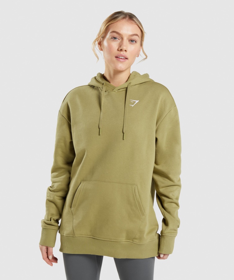 Gymshark Training Oversized Hoodie Griffin Grün