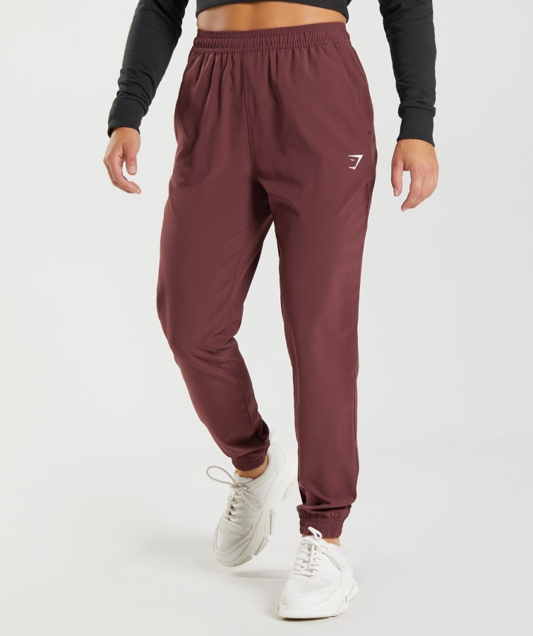 Gymshark Training Gewebte Jogginghose Kirschbraun