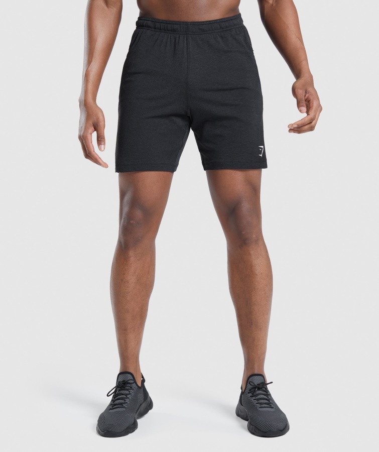Gymshark Vital Light Shorts Schwarz Meliert