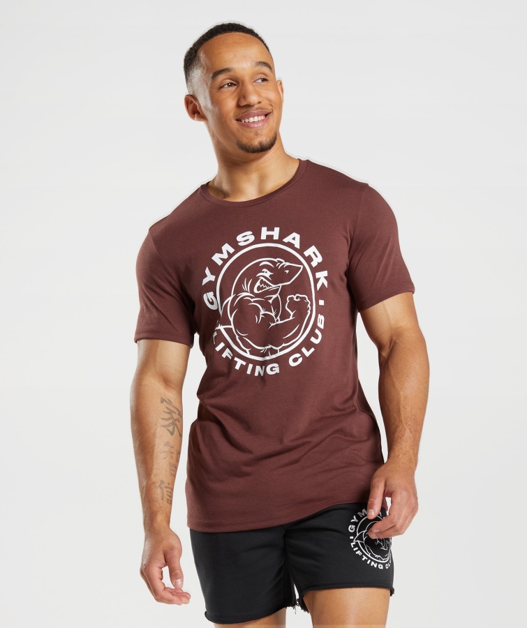 Legacy T-Shirt Kirschbraun Gymshark