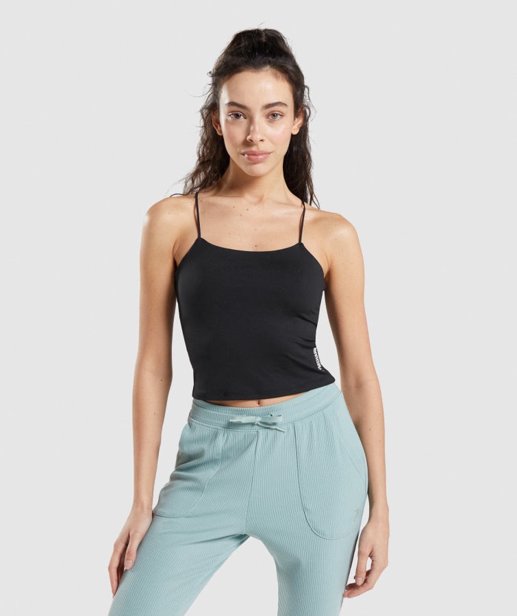 Pause Cami Tank Schwarz Gymshark