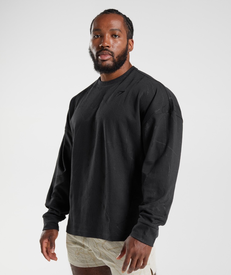 Power Crew Gymshark Mit Schwarzem Aufdruck