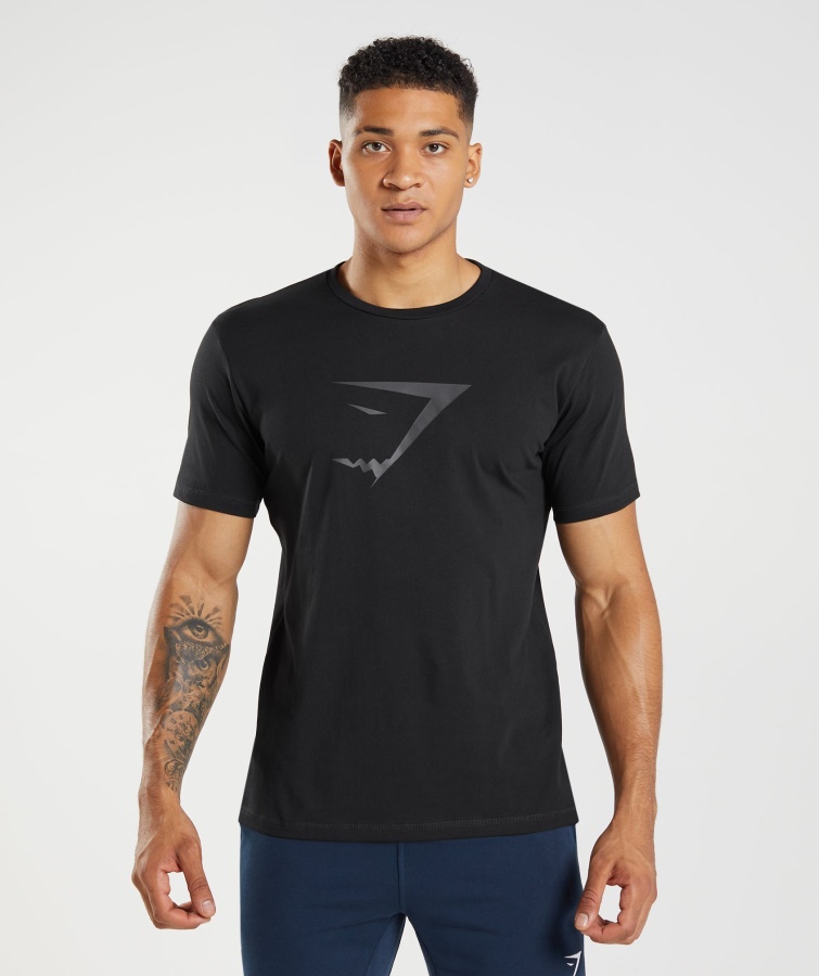 Sharkhead Infill T-Shirt Schwarz Gymshark